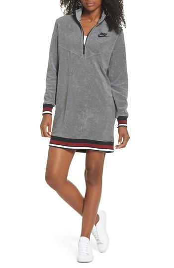 Women's Nike Sportswear French Terry Sweatshirt Dress - Grey