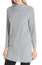 Women's Eileen Fisher Ribbed Cashmere Tunic - Grey