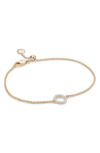 Women's Monica Vinader Riva Mini Circle Diamond Bracelet