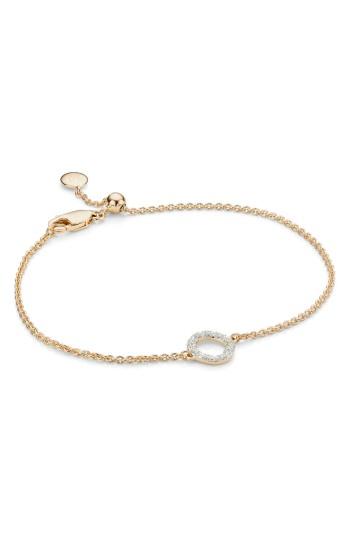 Women's Monica Vinader Riva Mini Circle Diamond Bracelet