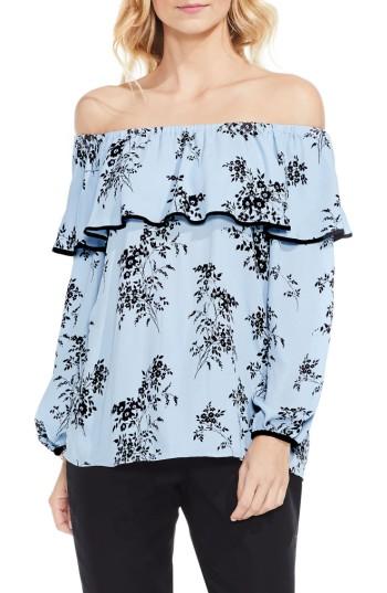 Women's Vince Camuto Delicate Bouquet Off The Shoulder Blouse