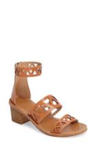 Women's Soludos Perforated Ankle Strap Sandal .5 M - Brown