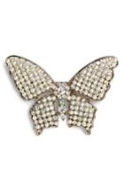 Women's Nina Faux Pearl & Crystal Butterfly Brooch