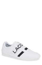 Men's Lacoste Misano Elastic Slip-on Sneaker .5 M - White