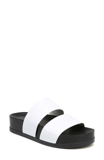 Women's Via Spiga Milton Slide Sandal M - White