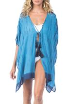 Women's Green Dragon High Tide Lauren Cover-up Kaftan - Blue