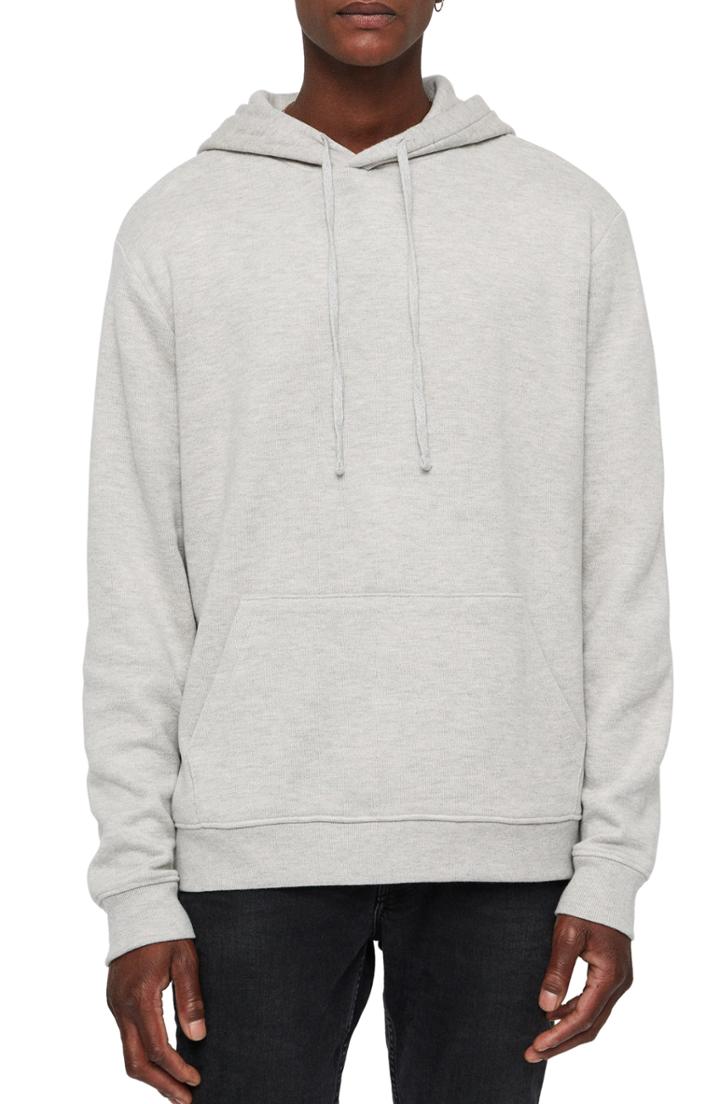 Men's Allsaints Cordum Slim Fit Pullover Hoodie - Grey