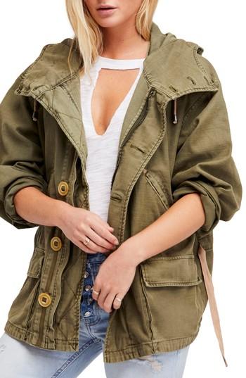 Women's Free People Joshua Tree Utility Jacket - Green