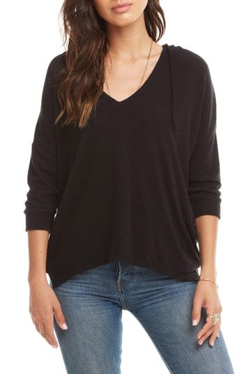 Women's Chaser Love Hooded Top - Black