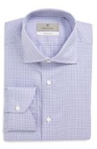 Men's Canali Regular Fit Patterned Dress Shirt .5 - Purple