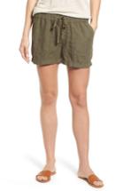 Women's Caslon Linen Shorts, Size - Green