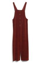 Women's Madewell Texture & Thread Velour Corduroy Overalls - Red