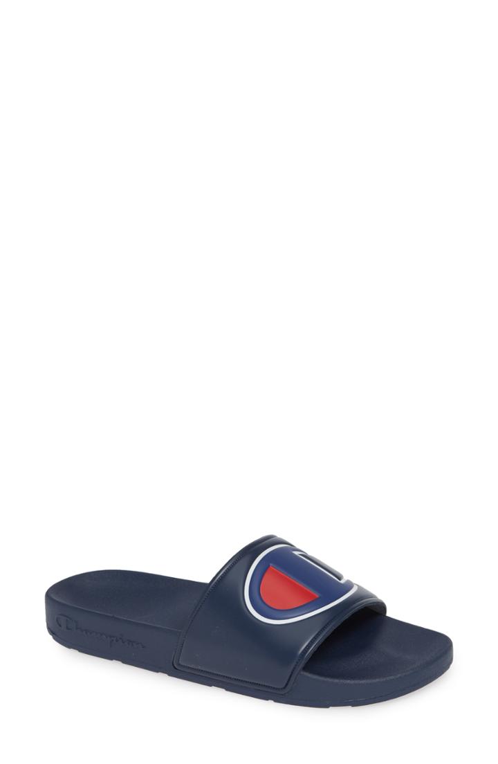Women's Champion Slide Sandal M - Blue