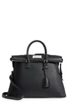 Maison Margiela Large 5ac Leather Handbag - Black