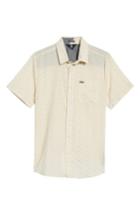 Men's Volcom Dobler Woven Shirt, Size - Ivory