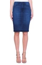 Women's Liverpool Jeans Company Denim Pencil Skirt - Blue