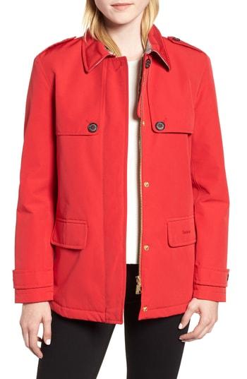 Women's Barbour Rothesay Waterproof Jacket Us / 4 Uk - Red