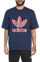 Men's Adidas Originals Large Trefoil Boxy T-shirt - Blue