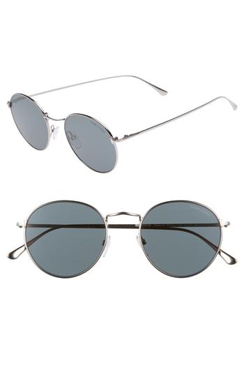 Women's Tom Ford Ryan 52mm Round Sunglasses - Ruthenium