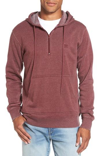 Men's Rvca Sunwash Hoodie, Size - Burgundy