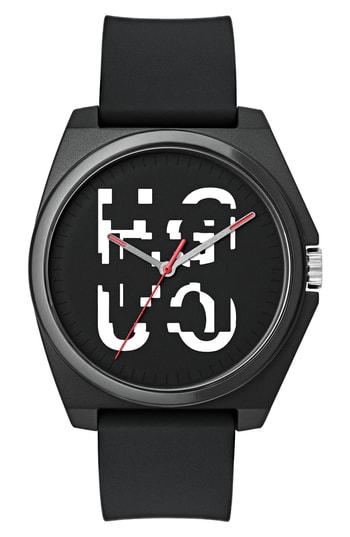 Men's Hugo Play Rubber Strap Watch, 40mm