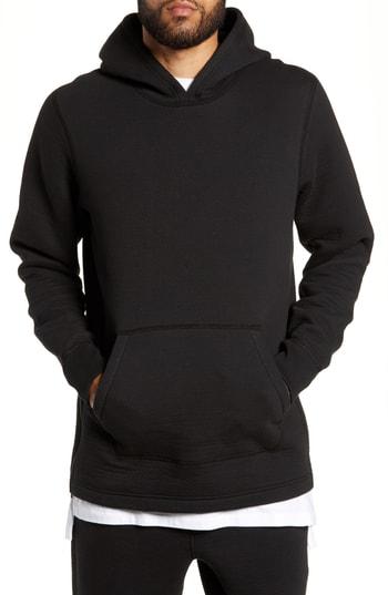 Men's Wings + Horns Side Zip Hoodie - Black