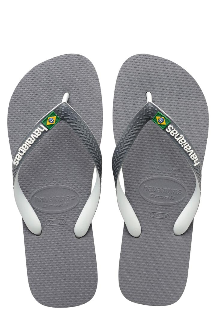 Men's Havaianas Brazil Mix Flip Flop /13 M - Grey