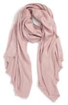 Women's Sole Society Raw Edge Scarf, Size - Pink