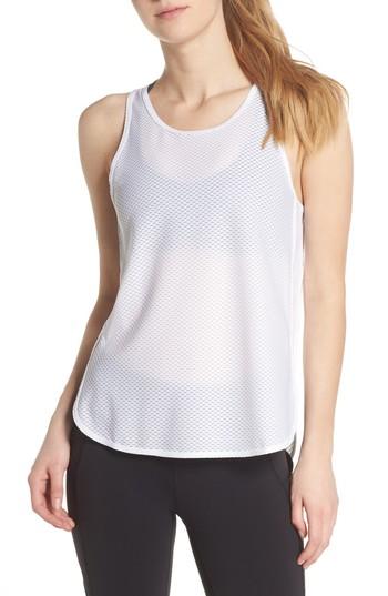 Women's New Balance Determination Mesh Tank - White