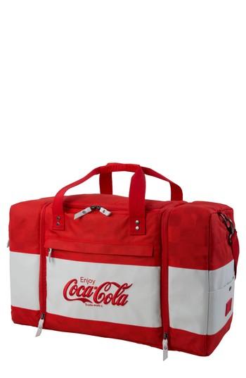 Men's Hex Coca Cola Sneaker Duffel Bag - Red