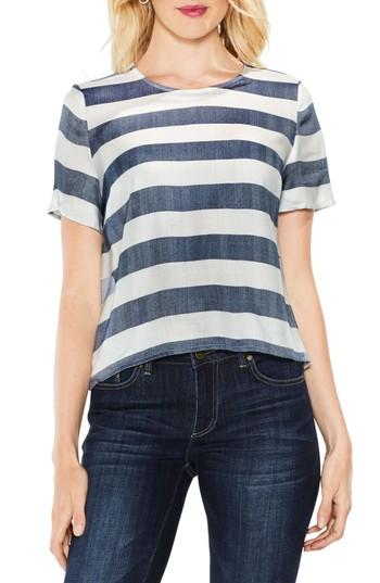 Women's Two By Vince Camuto Refined Herringbone Top - Blue
