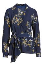 Women's Gibson Wrap Blouse - Blue