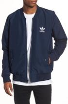 Men's Adidas Originals Reversible Bomber Jacket - Blue
