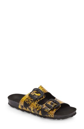 Women's Topshop Studded Slide Sandal .5us / 40eu - Black