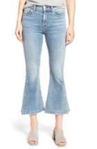 Women's 7 For All Mankind Ali Split Hem Crop Flare Jeans - Blue