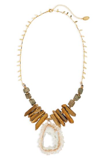 Women's Hespera Jewelry Goldrush Geode Necklace