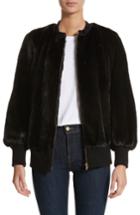 Women's Burberry Haylesham Genuine Mink Fur Jacket - Black
