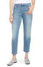 Women's Mother Desperado Bead Stripe Raw Hem Jeans - Blue