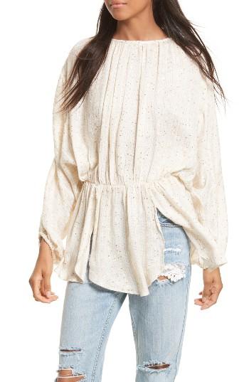 Women's Free People Little Shine Tunic Top - Ivory