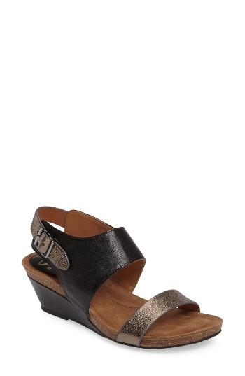 Women's Sofft 'vanita' Leather Sandal M - Black