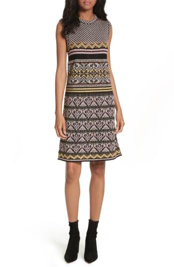 Women's M Missoni Ribbon Knit Sheath Dress