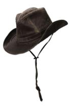 Men's Scala Cotton Blend Outback Hat - Brown