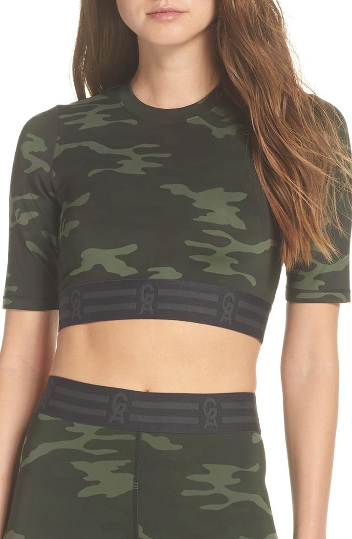 Women's Good American Icon Crop Top - Green