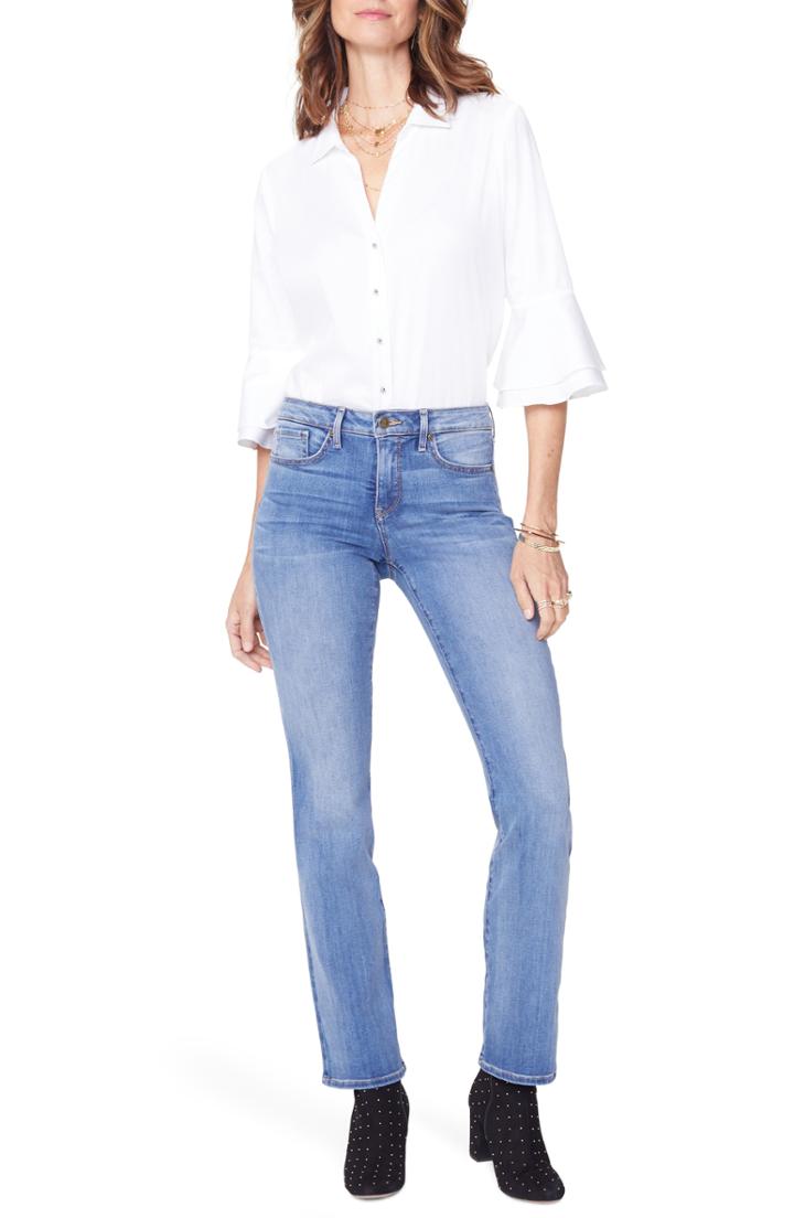 Petite Women's Nydj Barbara Bootcut Jeans P - Blue