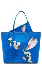 Ted Baker London Beckkaa Harmony Print Canvas Tote Bag - Blue