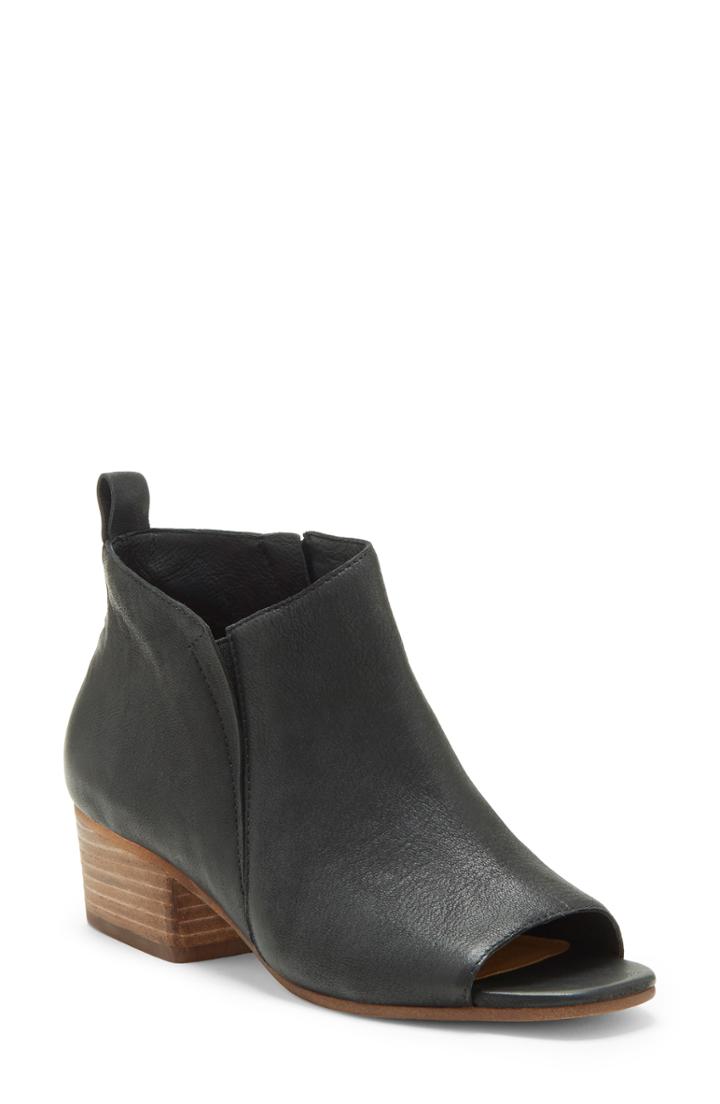 Women's Cc Corso Como Gamie Open Toe Bootie M - Black