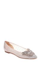 Women's Badgley Mischka Quinn Flat .5 M - Ivory