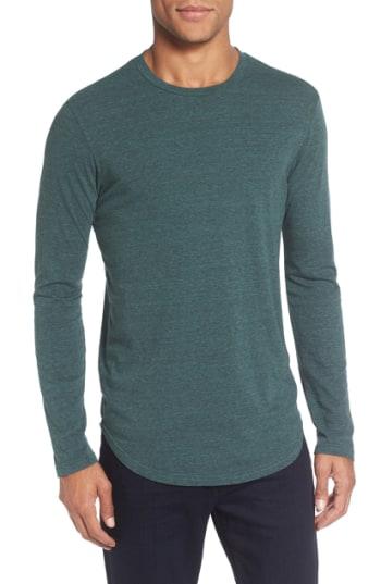 Men's Goodlife Triblend Scallop Long Sleeve Crewneck T-shirt - Green