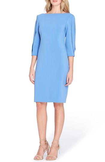 Women's Tahari Split Sleeve Midi Sheath Dress - Purple