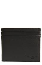 Men's Ted Baker London Striped Piping Leather Bifold Wallet -